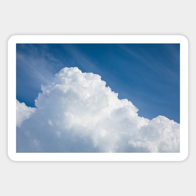 Rising storm cloud and blue sky Sticker by Juhku